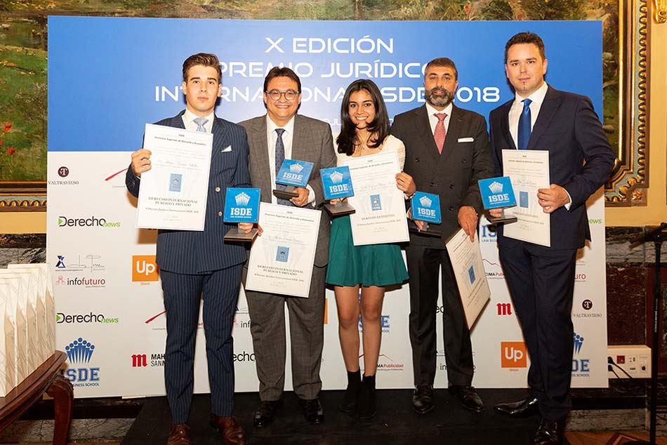 Ganadores del X Premio Jurídico Internacional ISDE.
